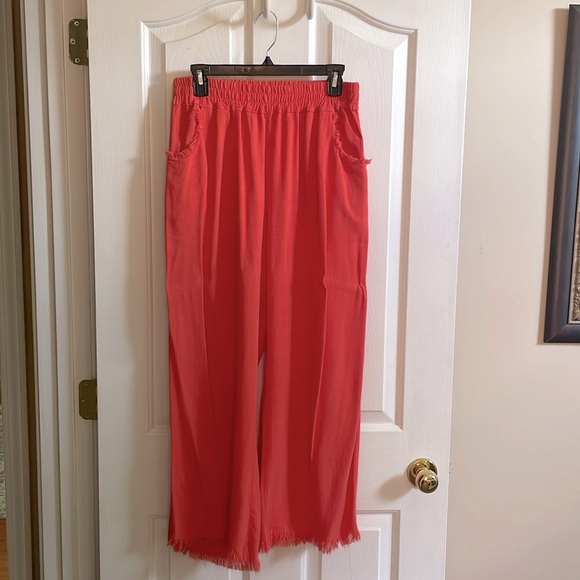 Umgee Pants - ☀️ Umgee Coral Linen blend pants